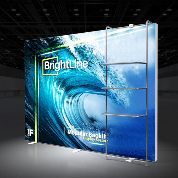 10ft BrightLine Backlit Display Kit 10-F-Waterfall