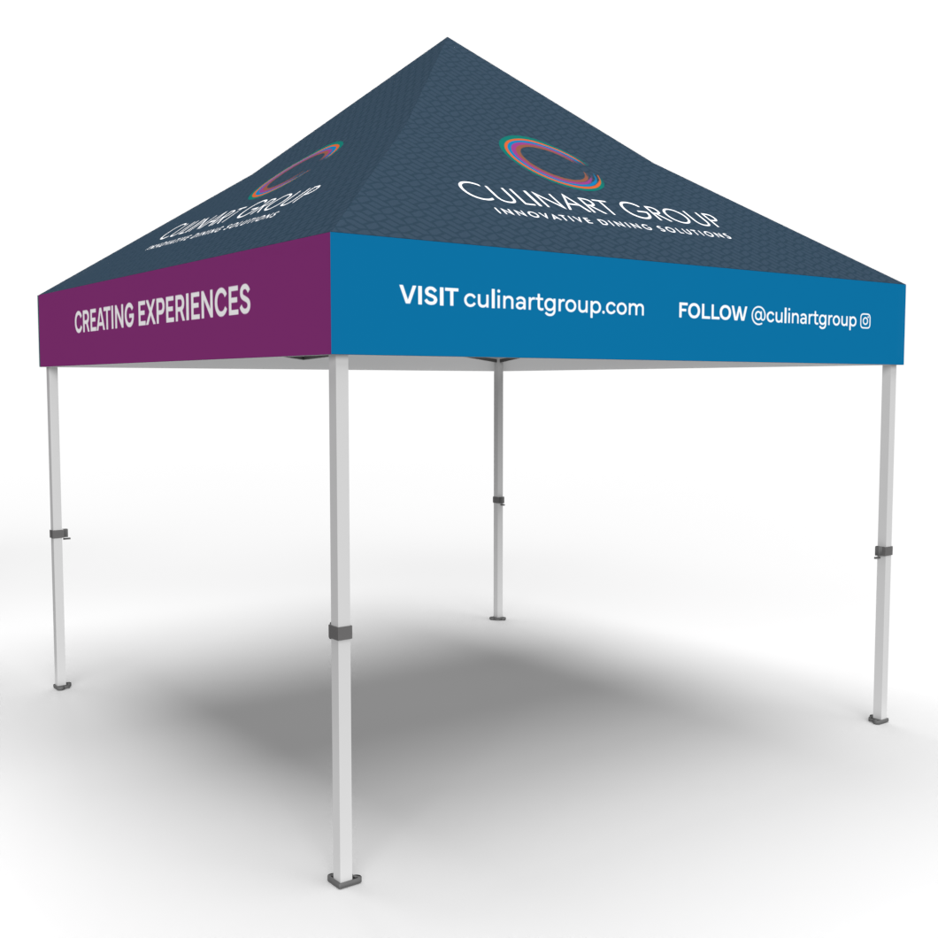 Culinart Branding 10ft Canopy Tent-Side 1 and 2