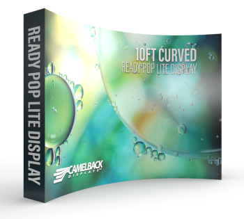 10ft Curved Ready Pop Lite Pop Up Display