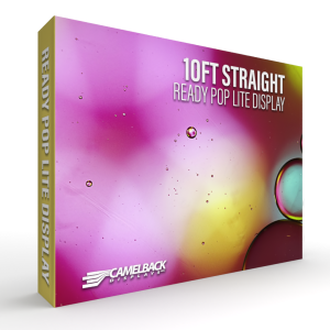10ft Straight Ready Pop Lite Pop Up Display