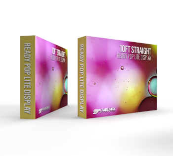 10ft Straight Ready Pop Lite Pop Up Display