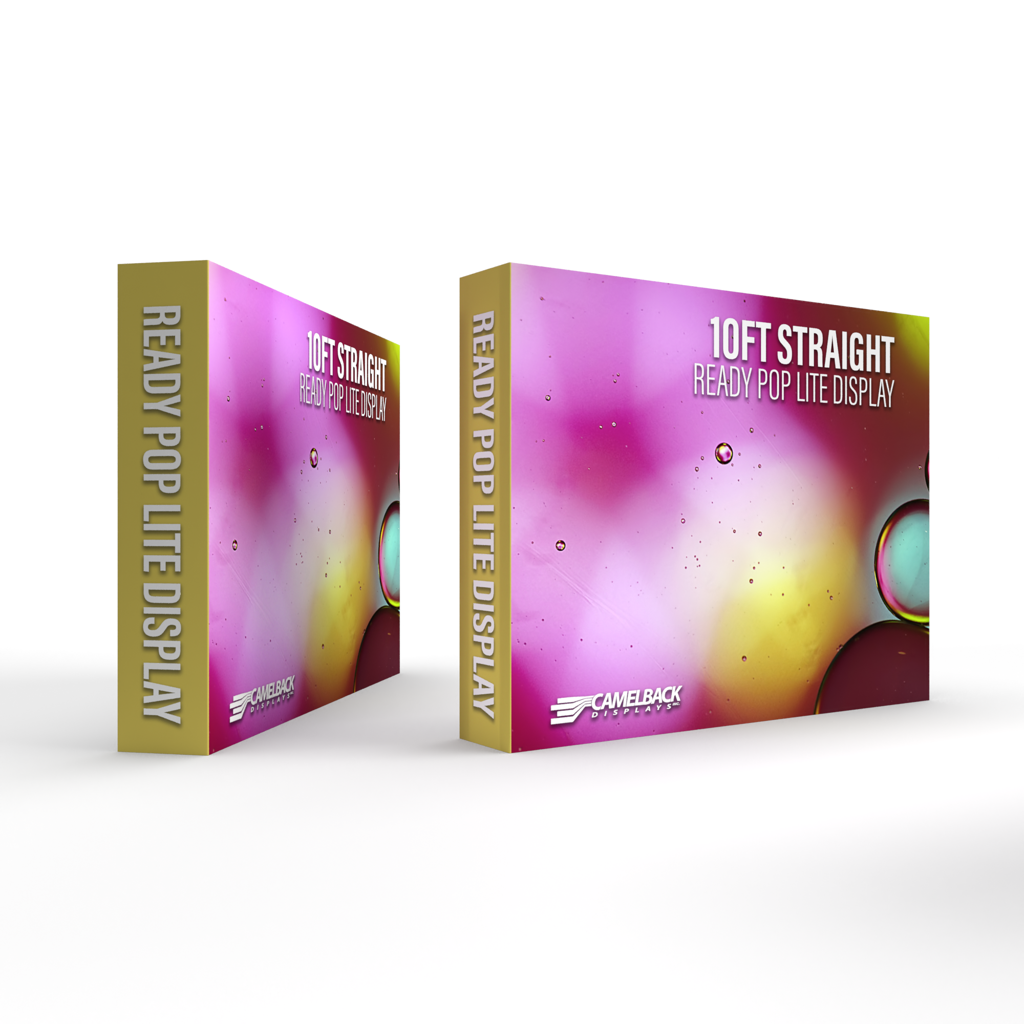 10ft Straight Ready Pop Lite Pop Up Display