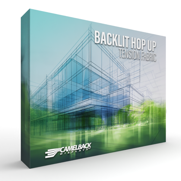 10′ BACKLIT HOP UP TENSION FABRIC DISPLAY