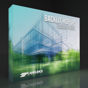 10′ BACKLIT HOP UP TENSION FABRIC DISPLAY