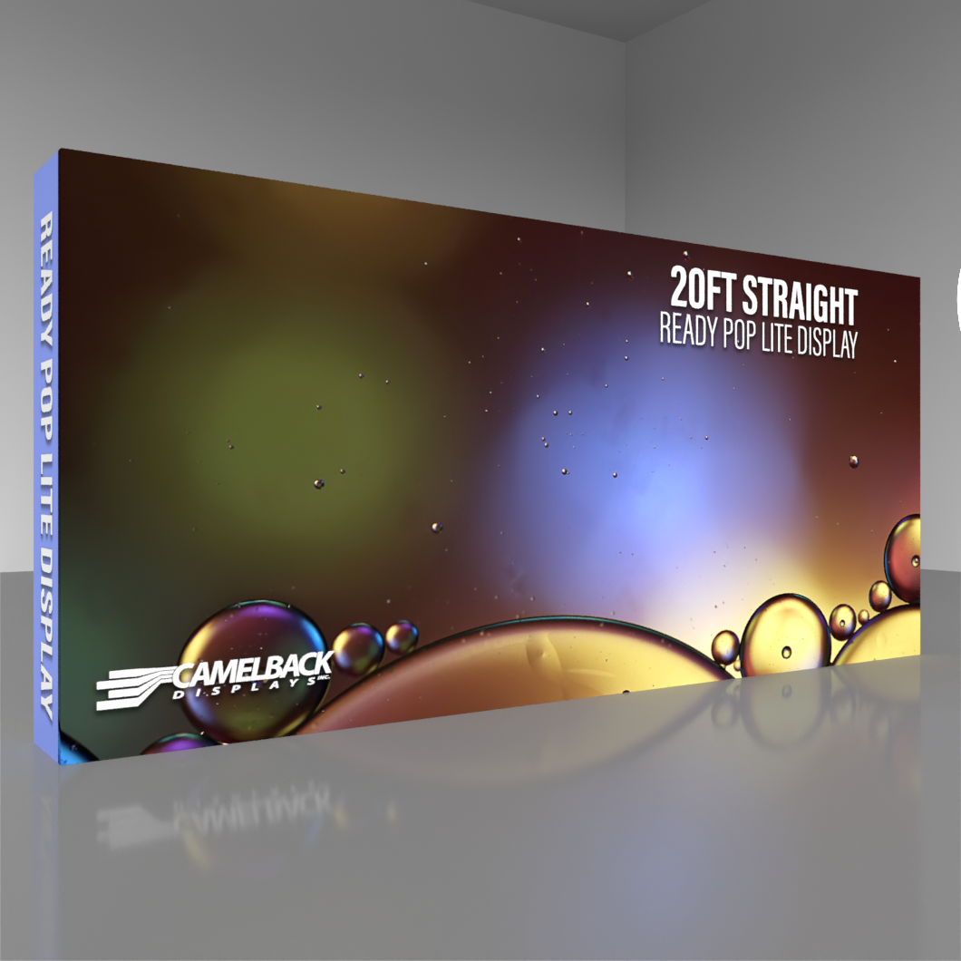 20ft Straight Ready Pop Lite Pop Up Display