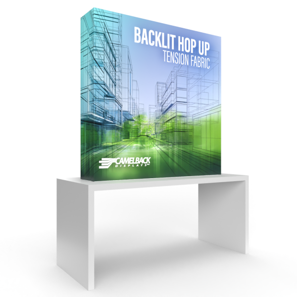 5′ BACKLIT HOP UP TENSION FABRIC DISPLAY