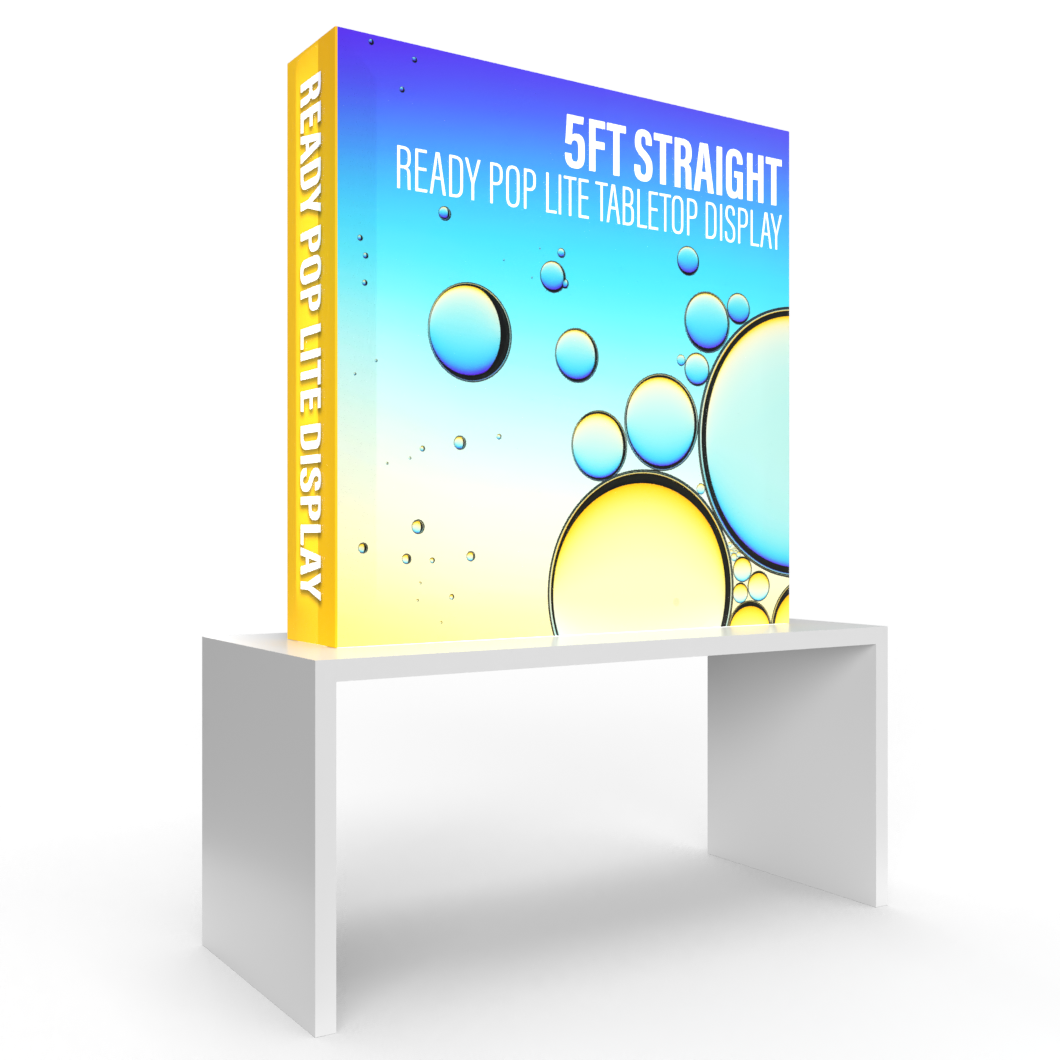 5′ Straight Ready Pop Lite Pop Up Display