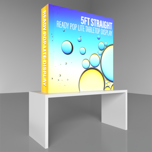 5′ Straight Ready Pop Lite Pop Up Display