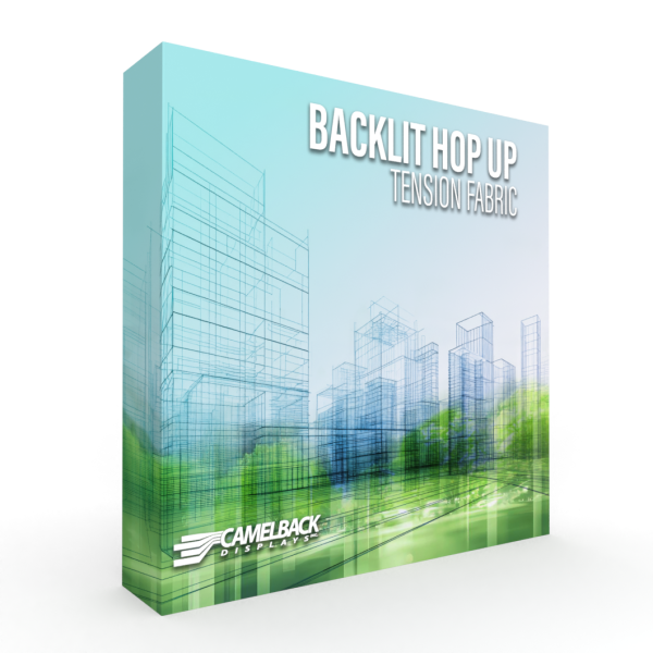 7.5′ BACKLIT HOP UP TENSION FABRIC DISPLAY
