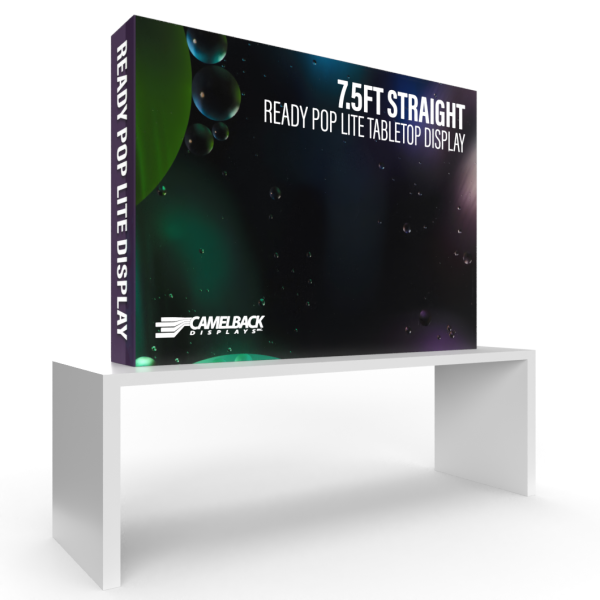 7.5′ Straight Ready Pop Lite Pop Up Display