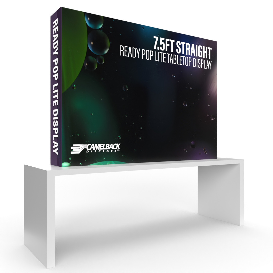 7.5′ Straight Ready Pop Lite Pop Up Display