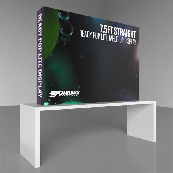 7.5′ Straight Ready Pop Lite Pop Up Display
