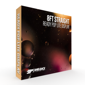 8ft Straight Ready Pop Lite Pop Up Display