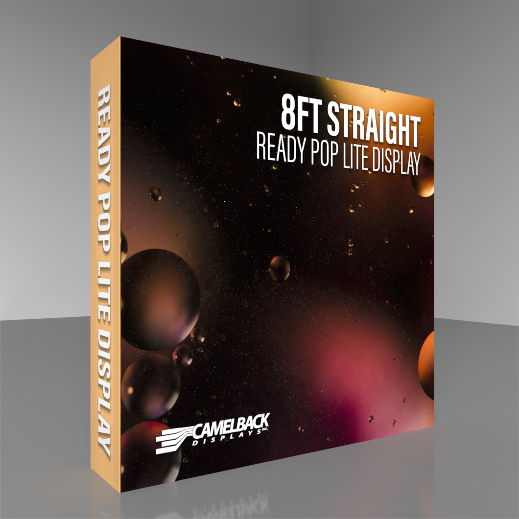 8ft Straight Ready Pop Lite Pop Up Display