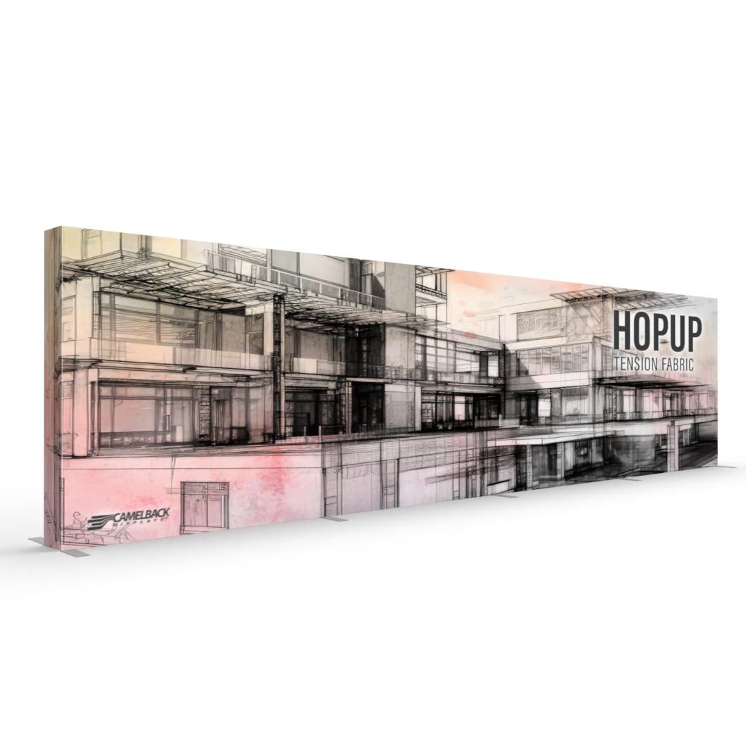 HopUp 30ft Pop Up Fabric Display