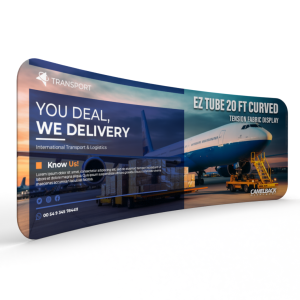20FT EZ TUBE CURVED TENSION FABRIC DISPLAY