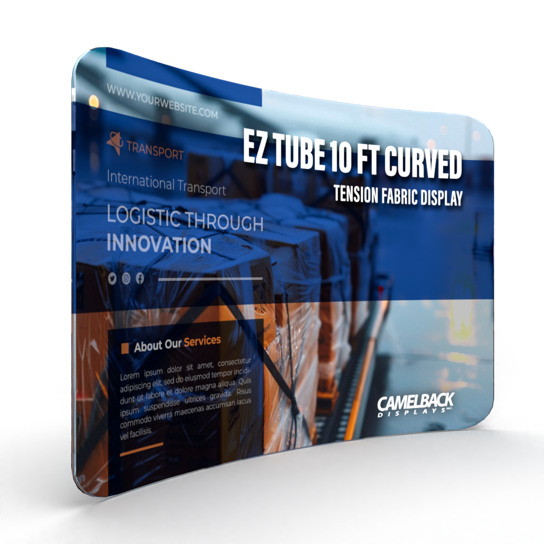 EZ Tube 10 FT Curved Tension Fabric Display