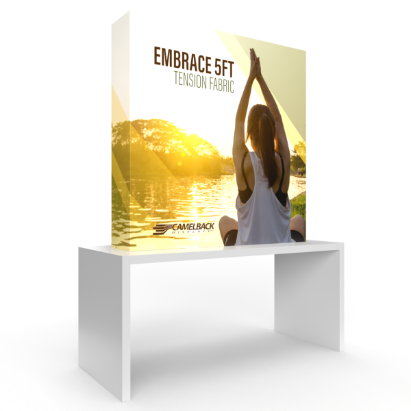 5′ EMBRACE TABLETOP TENSION FABRIC DISPLAY