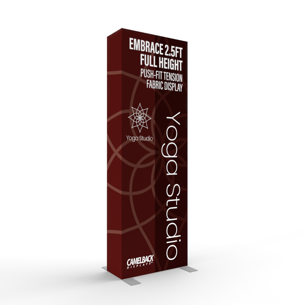 Embrace 2.5ft Full Height Push-Fit Tension Fabric Display