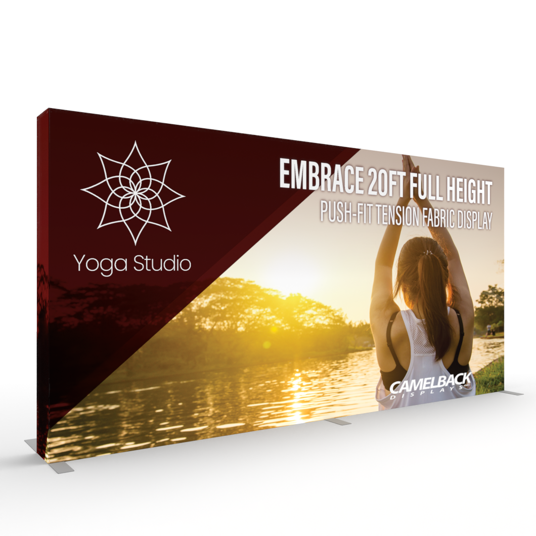Embrace 20ft Full Height Push-fit Tension Fabric Display