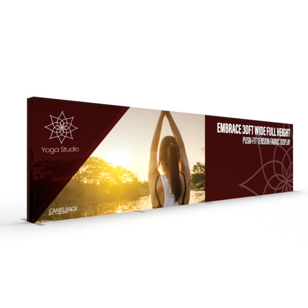 Embrace 30ft Full Height Push-fit Tension Fabric Display