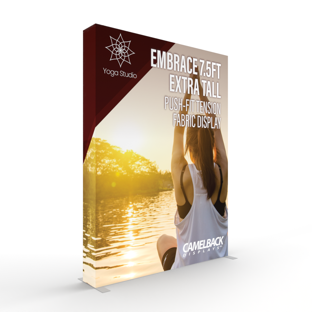 Embrace 7.5ft Extra Tall Push-Fit Tension Fabric Display