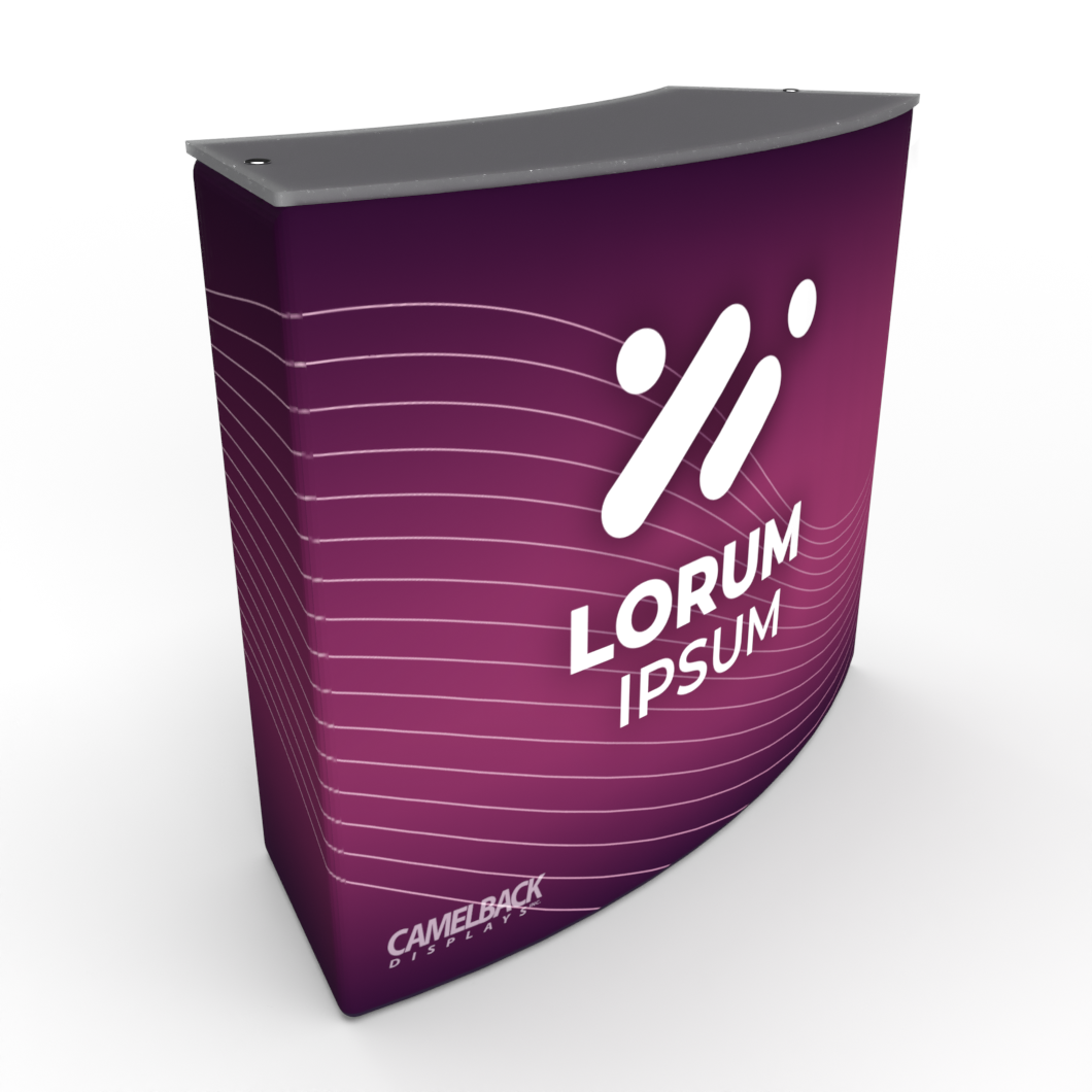 Trade Show EZ Fabric Curved Counter