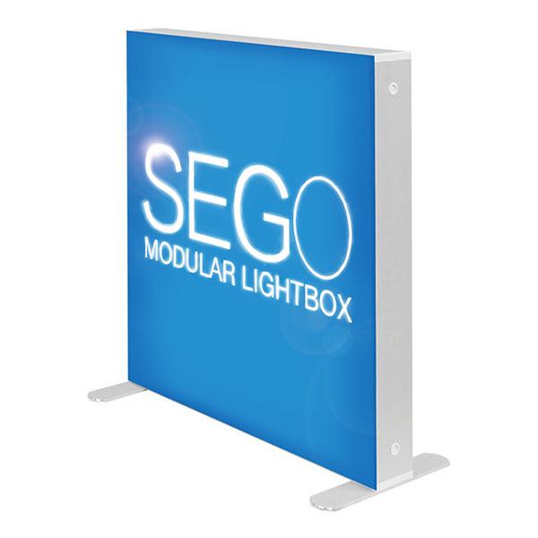 3' x 3' SEGO Modular Lightbox Exhibit Backlit Display With SEG Fabric Graphics