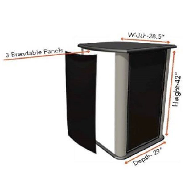 Ambassador Portable Kiosk Dimensions