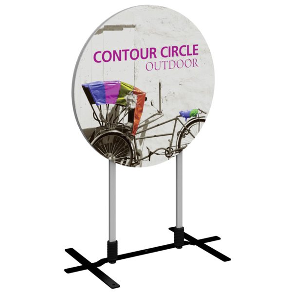Contour Circle Outdoor Sign