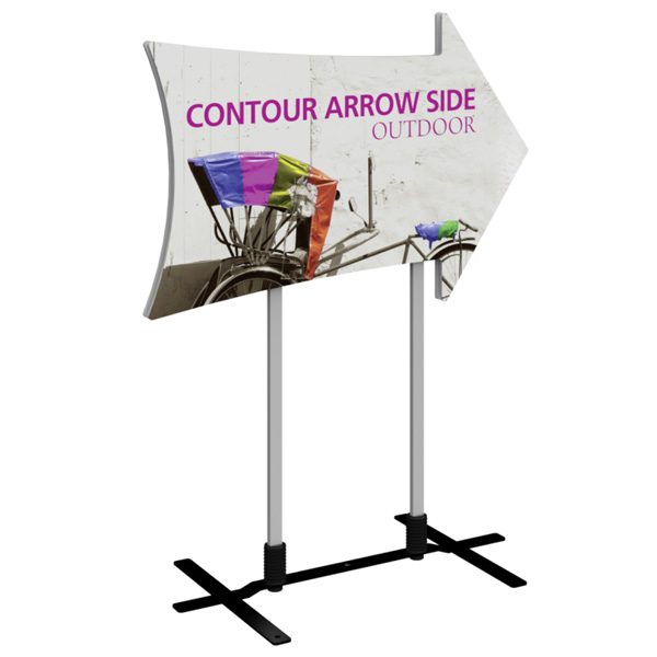 Contour Outdoor Sign Arrow Side