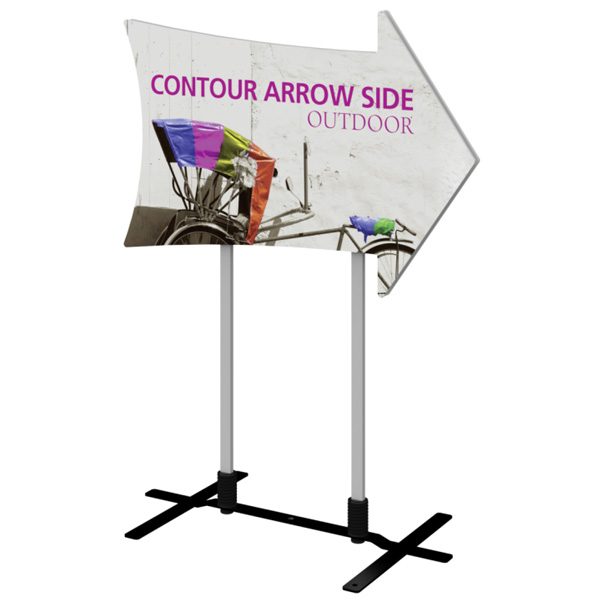 Contour Outdoor Sign Arrow Side