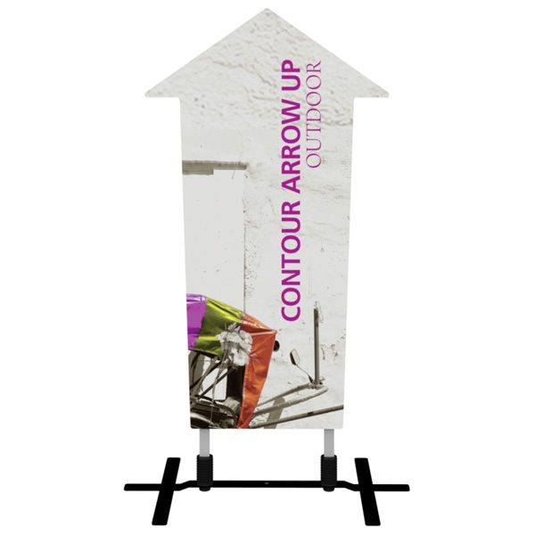contour outdoor sign arrow up