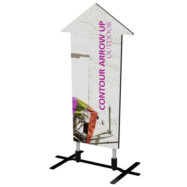 contour outdoor sign arrow up