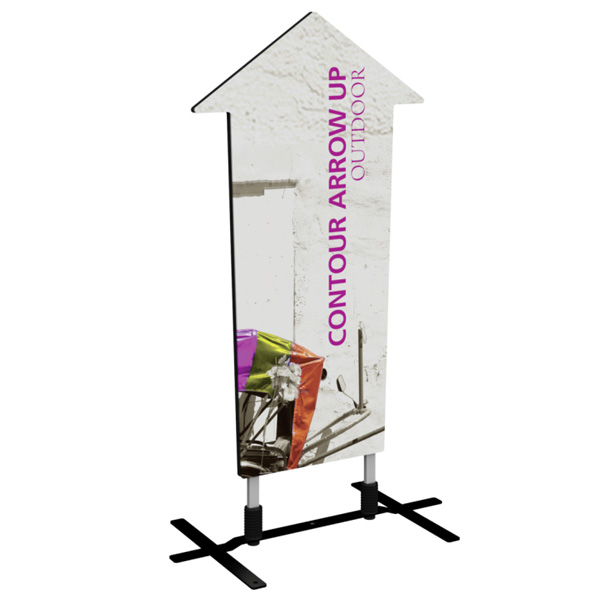 contour outdoor sign arrow up