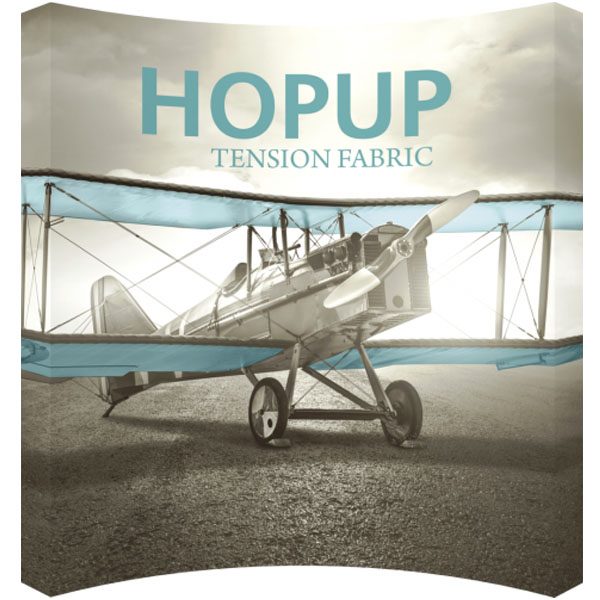 HopUp 10ft Curved Extra Tall Tension Fabric Display