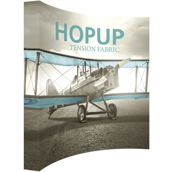 HopUp 10ft Curved Extra Tall Tension Fabric Display