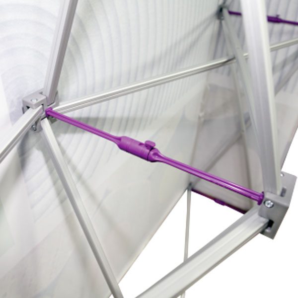 HopUp 10ft Straight Extra Tall Tension Fabric Display