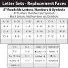 message board sign 5" letter set