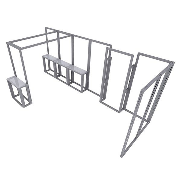 Modco Modular Exhibit Display 02 - Aluminum Frame View