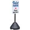 Portable Pole 2 Rolling Sidewalk Sign Holder