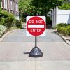 Portable Pole 2 Rolling Sidewalk Signs