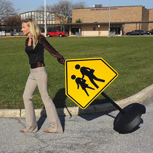 Portable Sidewalk Pole Signs