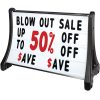 Rolling Roadside Swinger Sign Deluxe Tracks