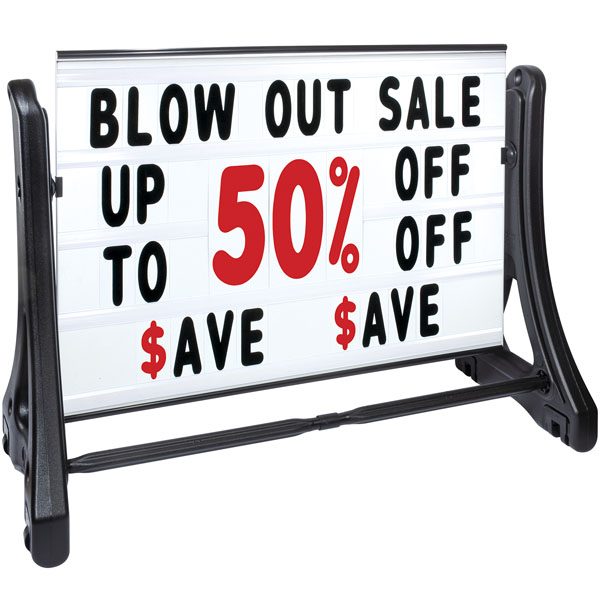 Rolling Roadside Swinger Sign Plus Kit