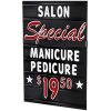 Rolling Sidewalk Swinger Sign Black Face