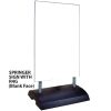 Stationary Springer Sidewalk Sign Blank Face