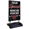 Stationary Springer Sidewalk Signs Deluxe Black