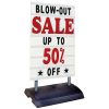 Stationary Springer Sidewalk Signs Deluxe White