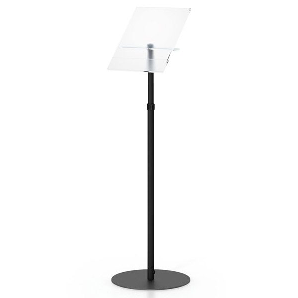 Telescopic Acrylic Stand Sign Holder - Black Finish